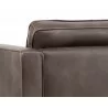 Sunpan Donnie Armchair - Havana Dark Brown - Seat back CLose-Up - Sunpan Donnie Armchair - Havana Dark Brown - Seat back CLose-Up