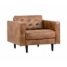 Sunpan Donnie Armchair - Tobacco Tan - Angled View - Sunpan Donnie Armchair - Tobacco Tan - Angled View