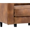 Sunpan Donnie Armchair - Tobacco Tan - Seat Leg Close-Up