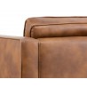 Sunpan Donnie Armchair - Tobacco Tan - Seat Back Close-Up