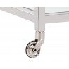 Sunpan Margo Bar Cart - Leg Wheel Close-Up
