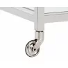 Sunpan Margo Bar Cart - Leg Wheel Close-Up - Sunpan Margo Bar Cart - Leg Wheel Close-Up