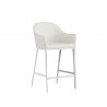 Stanis Counter Stool - White - Angled View
