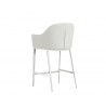 Stanis Counter Stool - White - Back Angle