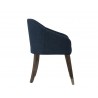 Nellie Dining Armchair - Arena Navy - Side Angle
