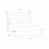Sunpan Emmit Bed - Queen - Dimensions - Sunpan Emmit Bed - Queen - Dimensions