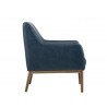 Wolfe Lounge Chair - Vintage Blue - Side Angle