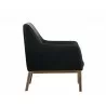 Wolfe Lounge Chair - Vintage Black - Side Angle - Wolfe Lounge Chair - Vintage Black - Side Angle