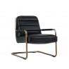 Lincoln Lounge Chair - Vintage Black - Black Angledd