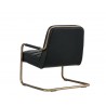 Lincoln Lounge Chair - Vintage Black - Back Angle