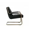 Lincoln Lounge Chair - Vintage Black - Side Angled - Lincoln Lounge Chair - Vintage Black - Side Angled
