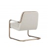 Lincoln Lounge Chair - Beige Linen - Back Angle