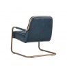 Lincoln Lounge Chair - Vintage Blue - Back Angled
