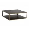 Sunpan Mara Coffee Table - Square - Angled - Sunpan Mara Coffee Table - Square - Angled