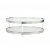 Sunpan York Coffee Table - Stainless Steel - Front Angle - Sunpan York Coffee Table - Stainless Steel - Front Angle