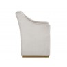 Zane Wheeled Lounge Chair - Piccolo Prosecco - Side Angle