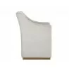 Zane Wheeled Lounge Chair - Piccolo Prosecco - Side Angle - Zane Wheeled Lounge Chair - Piccolo Prosecco - Side Angle
