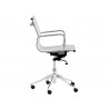 Tyler Office Chair - Snow - Side Angle