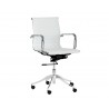 Tyler Office Chair - Snow - Angled View