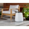 SUNPAN Rollo Side Table - White And Black Crackle, Lifestyle 2
