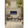 45" Tall Indoor Or Outdoor Electric Built-in Fireplace - Lifestyle 2 Outdoor
