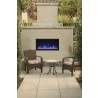 45" Tall Indoor Or Outdoor Electric Built-in Fireplace - Lifestyle 2 Outdoor