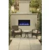 45" Tall Indoor Or Outdoor Electric Built-in Fireplace - Lifestyle 2 Outdoor - 45" Tall Indoor Or Outdoor Electric Built-in Fireplace - Lifestyle 2 Outdoor