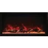 45" Tall Indoor Or Outdoor Electric Built-in Fireplace - Red Flame - 45" Tall Indoor Or Outdoor Electric Built-in Fireplace - Red Flame