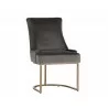 Florence Dining Chair - Piccolo Pebble - Angled View - Florence Dining Chair - Piccolo Pebble - Angled View