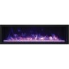 Remii 55" Extra Slim Indoor Or Outdoor Electric Fireplace - Purple Flame