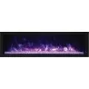 Remii 55" Extra Slim Indoor Or Outdoor Electric Fireplace - Purple Flame - Remii 55" Extra Slim Indoor Or Outdoor Electric Fireplace - Purple Flame