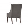Sunpan Aiden Dining Armchair in Piccolo Pebble - Back Angled