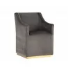 Zane Wheeled Lounge Chair - Piccolo Pebble - Angled - Zane Wheeled Lounge Chair - Piccolo Pebble - Angled