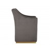 Zane Wheeled Lounge Chair - Piccolo Pebble - Side