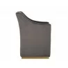Zane Wheeled Lounge Chair - Piccolo Pebble - Side - Zane Wheeled Lounge Chair - Piccolo Pebble - Side