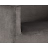 Zane Wheeled Lounge Chair - Piccolo Pebble - Arm Cose-Up