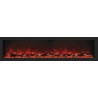 Remii 65" Deep Indoor Or Outdoor Electric Fireplace - Red Flame