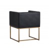 Kwan Lounge Chair - Vintage Black - Back Angle