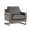 Kalmin Lounge Chair - Piccolo Pebble - Angled View