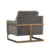 Kalmin Lounge Chair - Piccolo Pebble - Back Angle