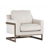 Kalmin Lounge Chair - Piccolo Prosecco - Angled View