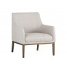 Wolfe Lounge Chair - Beige Linen - Angled View