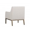 Wolfe Lounge Chair - Beige Linen - Back Angle