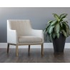 Wolfe Lounge Chair - Beige Linen - Lifestyle