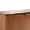 Manhattan Comfort Tudor 53.15 Sideboard with 4 Shelves in Maple Cream Top