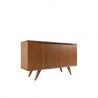 Manhattan Comfort Tudor 53.15 Sideboard with 4 Shelves in Maple Cream 