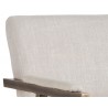 Ventouz Dining Armchair - Beige Linen - Seat Close-up