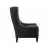 Sunpan Ohio Lounge Chair - Coal Black - Side Angle - Sunpan Ohio Lounge Chair - Coal Black - Side Angle