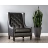 Sunpan Ohio Lounge Chair - Coal Black - Lifestyle