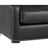 Sunpan Ohio Lounge Chair - Coal Black - Seat Close-Up